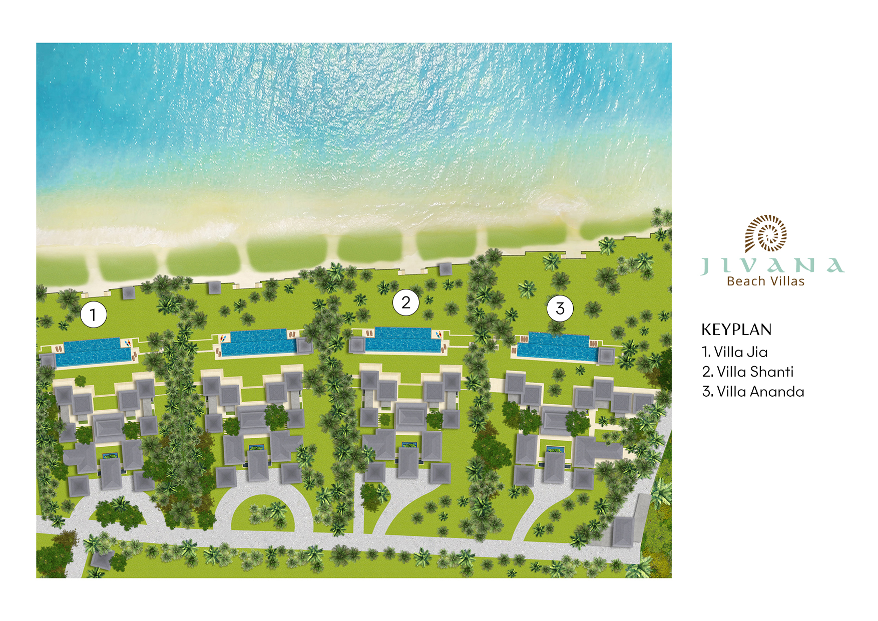 Jivana Beach Villas Floor Plan V3